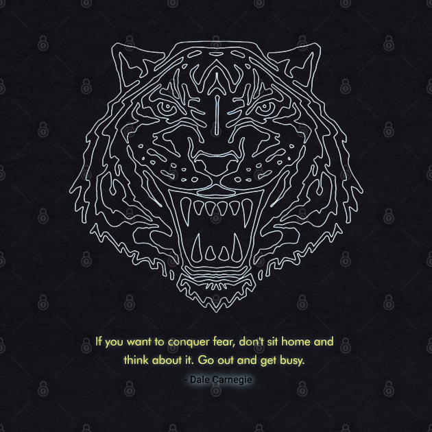 Defeat Fear Tiger Logo by The One Stop
